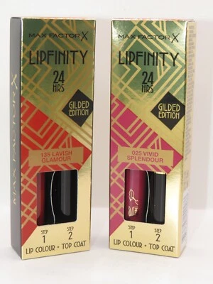 MAX FACTOR LIPFINITY 24HRS LIP COLOUR LIPSTICK GILDED EDITION - CHOOSE SHADE