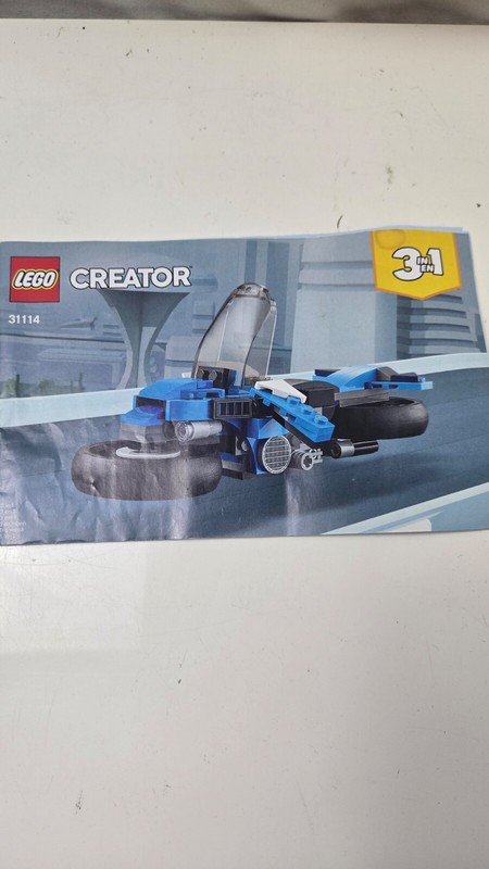 LEGO Creator 3 In 1 Superbike Set  31114 Toy Model Instruction Manual Booklet