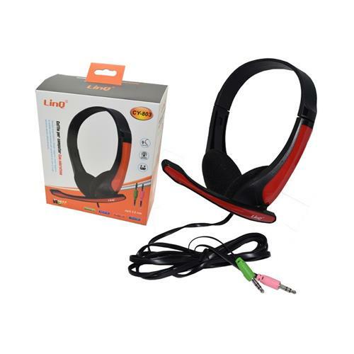 Cuffie Con Microfono Stereo Per Pc Notebook Skype Msn Jack 3.5 Linq Cy-803  | eBay