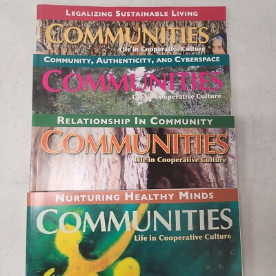 COMMUNITIES MAGAZINE~ Life in Cooperative Culture~ Lot of 4 ~NEW 2011-2014