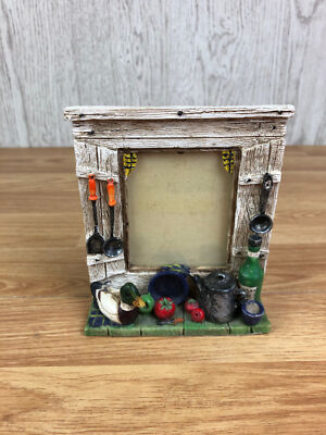 Regency Fine Arts 3D Harz Fotorahmen Frühjahrsputz Gartenmotiv Neu im Karton