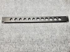 Rack Panel 1U Pre-Punched for Neutrik XLR Connectors - 6 P Series and 6 D Series