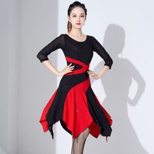 Latin Rumba Ballroom Dance Practice Dress Salsa Samba Cha Cha Rhythm Dancewear