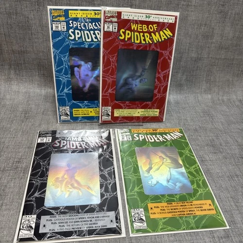 Spider-Man 30th Anniversary Complete Hologram Set #26 #90 #189 #365