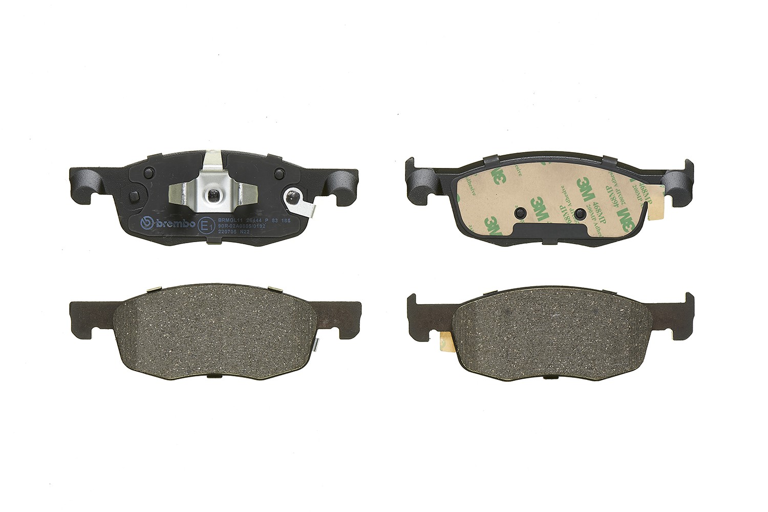 Fits BREMBO P 83 185 Brake Pad Set, disc brake P 83 185 Brake pads set front (w - Image 18