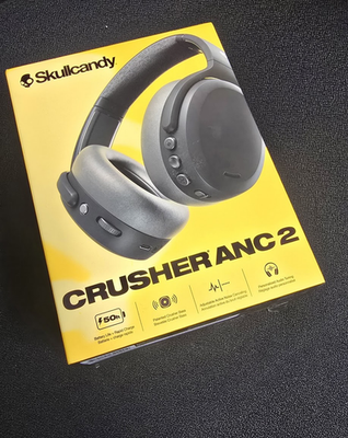 Skullcandy Crusher ANC 2 Bluetooth Wireless Headphones - Black