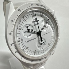 OMEGA × Swatch "Mission to the Moonphase Snoopy" SO33W700 Bioceramic White Boxe