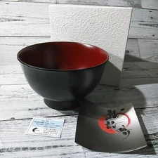 Echizen Lacquerware Bowl 1pc Japanese Soup Soba Bowl Wajima Style Japan