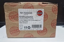 WYLEX NHRS204/63 PLASTIC 2WAY INSULATED CONSUMER UNIT 63A 30ma RCD NEW IN BOX