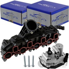 ANSAUGKRÜMMER + STELLMOTOR für 2.0 TDI AUDI A3 8P A4 A6 C6 VW PASSAT 3C ab 8/09