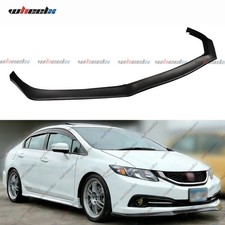 For 2013 14 15 Civic Sedan Cs Style Front Bumper Lip Spoiler Splitter Matt Black