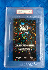 2018 NCAA Basketball CHAMPIONSHIP FULL Ticket PSA 8 NM-Mint,RARE, Only 5 Higher!