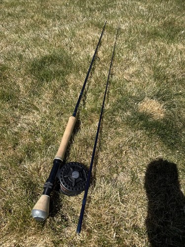 New Never Used Lamiglas 9’ #10 MBF 910 2 Piece With Reel