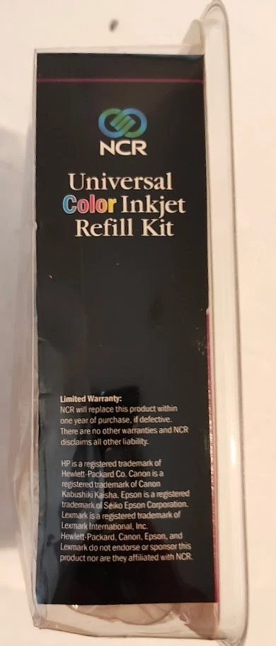 NCR Universal Inkjet 943264 Color Black Refill Kit Fast Easy Refil No Mess - Image 3 of 4