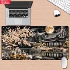 1pc of Ink Pavilion 2D Flat Design Mat for Desk, Gaming, Office Decoration, Non