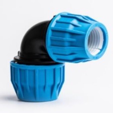 MDPE COMPRESSION 90 ELBOW PIPE FITTING - 20MM - 63MM