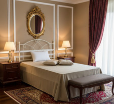 Testata Letto alla Francese Denise Ferro Battuto Classico Elegante Aessegi Italy