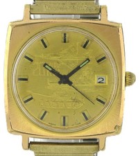 GUB Glashütte Spezimatik, Kal. 75, "20 Jahre NVA", Herrenuhr, DDR