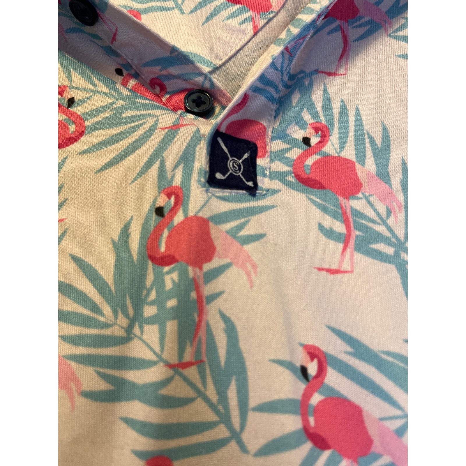 CONSTRUCT Mens Quick Dry Performance Flamingo Lea… - image 2