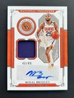 2020-21 Panini National Treasures Game Gear 49/49 Mikal Bridges Auto