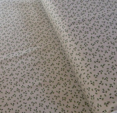 Yard ~ New Dawn Sage Rectangles On Cream by Marcus $3.99 Ships ANY Amount Fabric