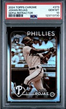Johan Rojas 2024 Topps Chrome Sepia Refractor Rookie PSA 10 GEM MINT