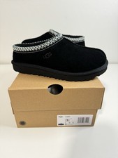 UGG Tasman II Black Big Kids Size US 3 Suede  Sheepskin Slippers 1019066K