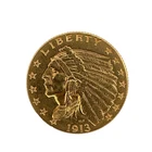 1913 $2.50 Dollar Indian Head Quarter Eagle XF. U.S Gold Coin