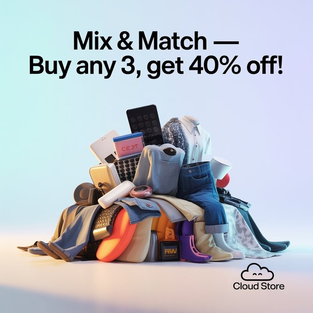 Buy 3, Get 40% off