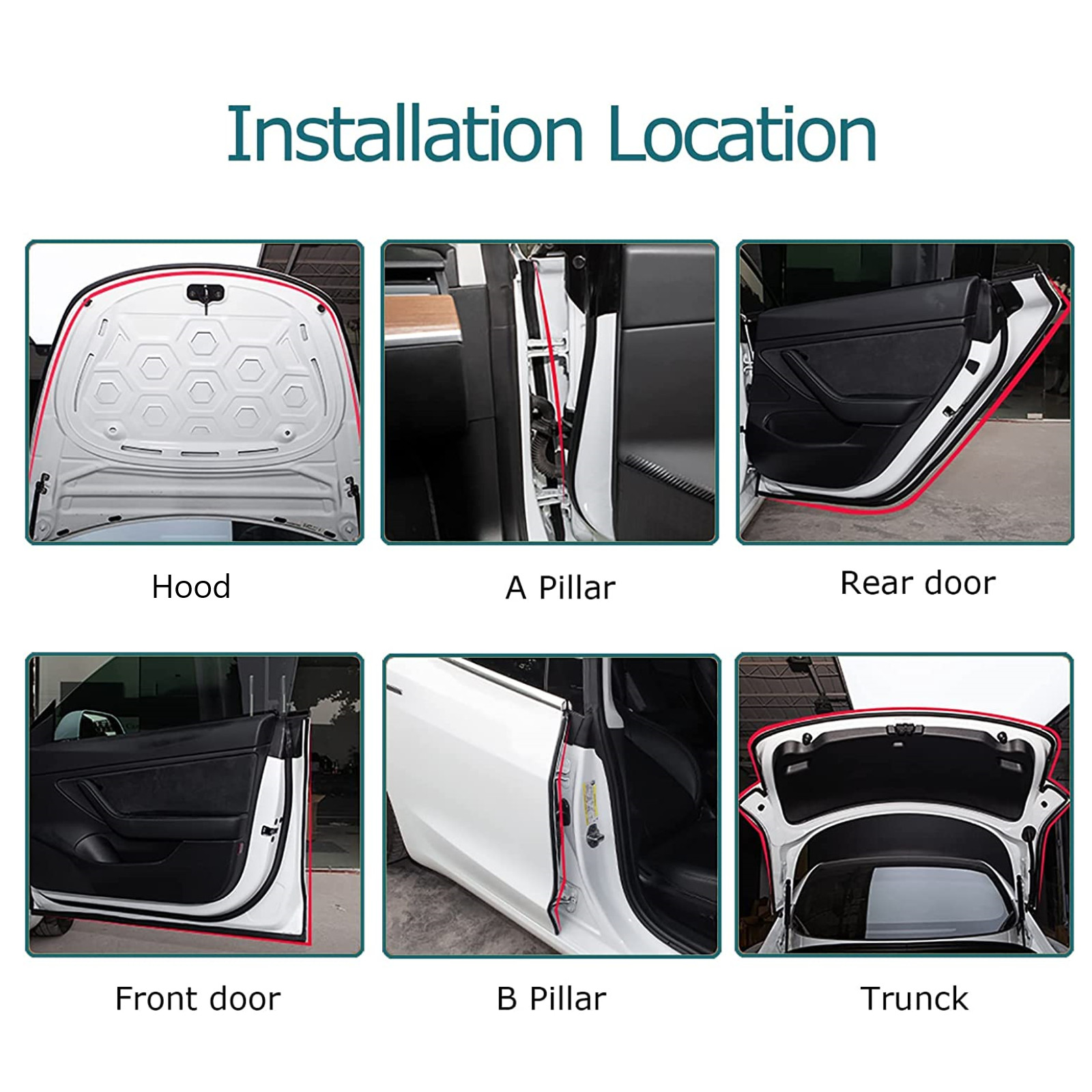 13FT U Shape Rubber Seal Weather Strip Door Edge Moulding Trim For Scion Models