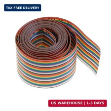 40 Pin Way Rainbow Color Flat Ribbon Wire IDC Cable 2 M Length