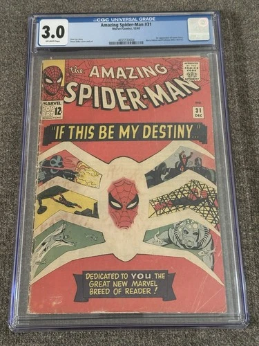 Amazing Spider-Man #31 CGC 3.0 1st Gwen Stacy Harry Osborn Master Planner
