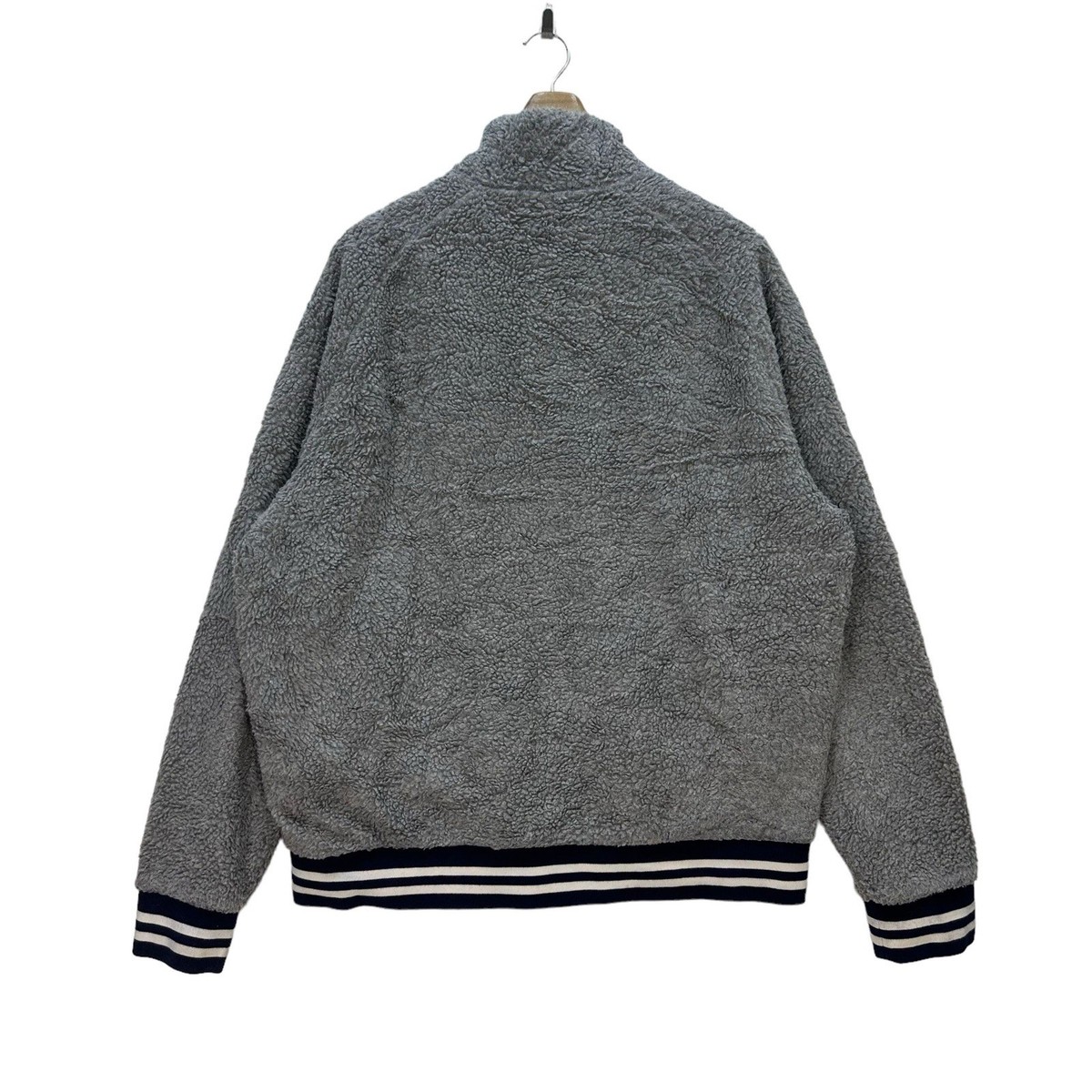 Polo Ralph Lauren Sherpa Fleece Jacket Gray Full Zip Talon Deep