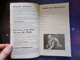 MANUAL ONLY Sega Saturn - Street Fighter Alpha Warriors Dreams  Well Used