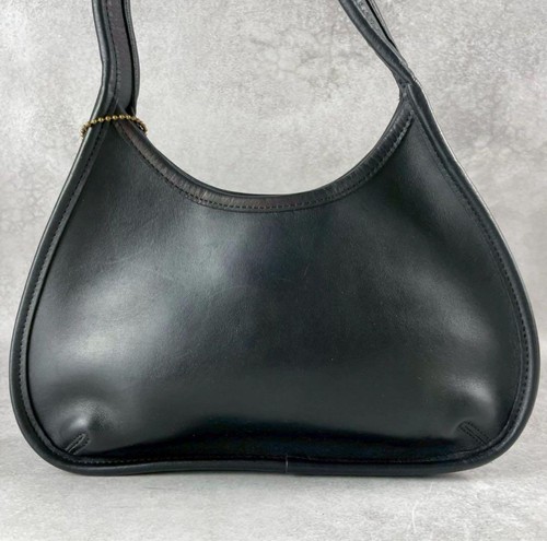 Vecchia borsa Coach Ergo borsa monospalla pelle nera buone condizioni dal Giappone - Foto 23 di 24