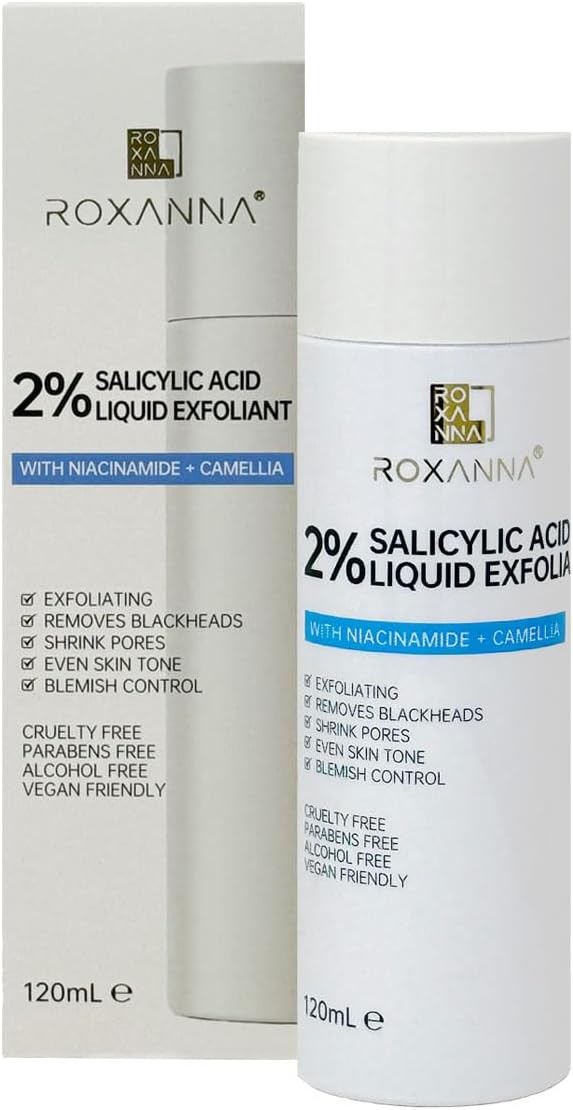 Roxanna 2% BHA Liquid Chemical Exfoliant - Face Exfoliating Peel Fights Blackhe