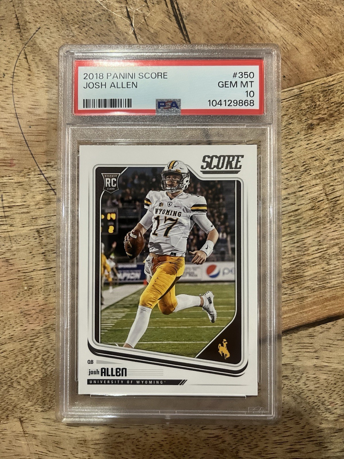 2018 Panini Score Josh Allen Rookie RC PSA 10 GEM MT #350