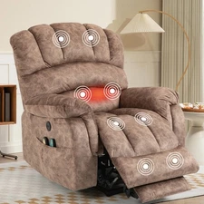 Large Electric Power Lift Recliner Chair for Elderly Big Man with Massage & Heat