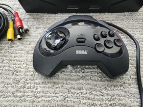 SEGA Saturn Console Bundle w/ Controller & Cables & Sampler, Works Great! 