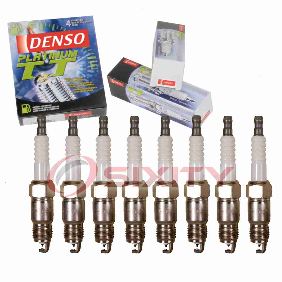 8 pc Denso Platinum TT Spark Plugs for 1987-1988 Chevrolet V10 Suburban 5.7L kt