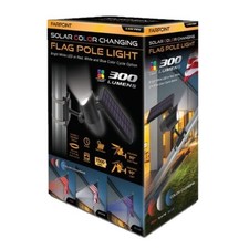 FLAG POLE SOLAR LIGHT COLOR CHANGING