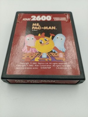 Atari 2600 Ms Pac-Man Spiel Red Label - Cart Only Vintage Gaming Rare Uncommon