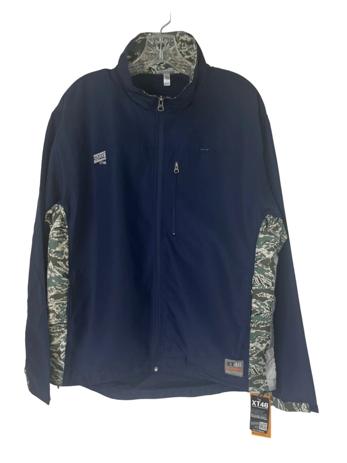 Soffe XT46 Zipper Jacket Mens Medium Blue New Camo Extreme Training - product detail image 1