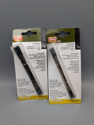 PROXXON Sägeblätter m. Querstift, fein verzahnt (25 Z auf 25mm), 19 Stk No 28745