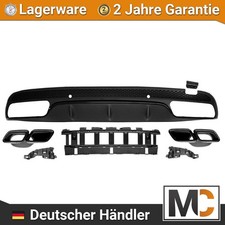 Diffusor Heck Hochglanz Schwarz + Blenden passend für Mercedes W205 nicht AMG 63 Diffusor Heck Hochglanz Schwarz + Blenden passend für Mercedes W205 nicht AMG 63