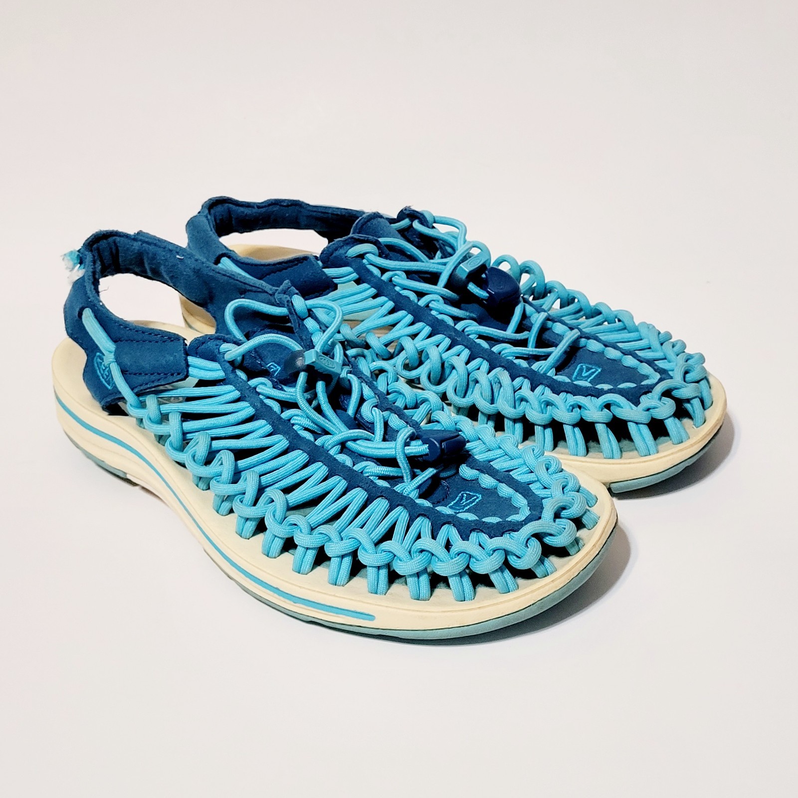 Keen Uneek 1013091 Paracord sandali da trekking elastici blu scarpe da acqua Wms 7US 37 5