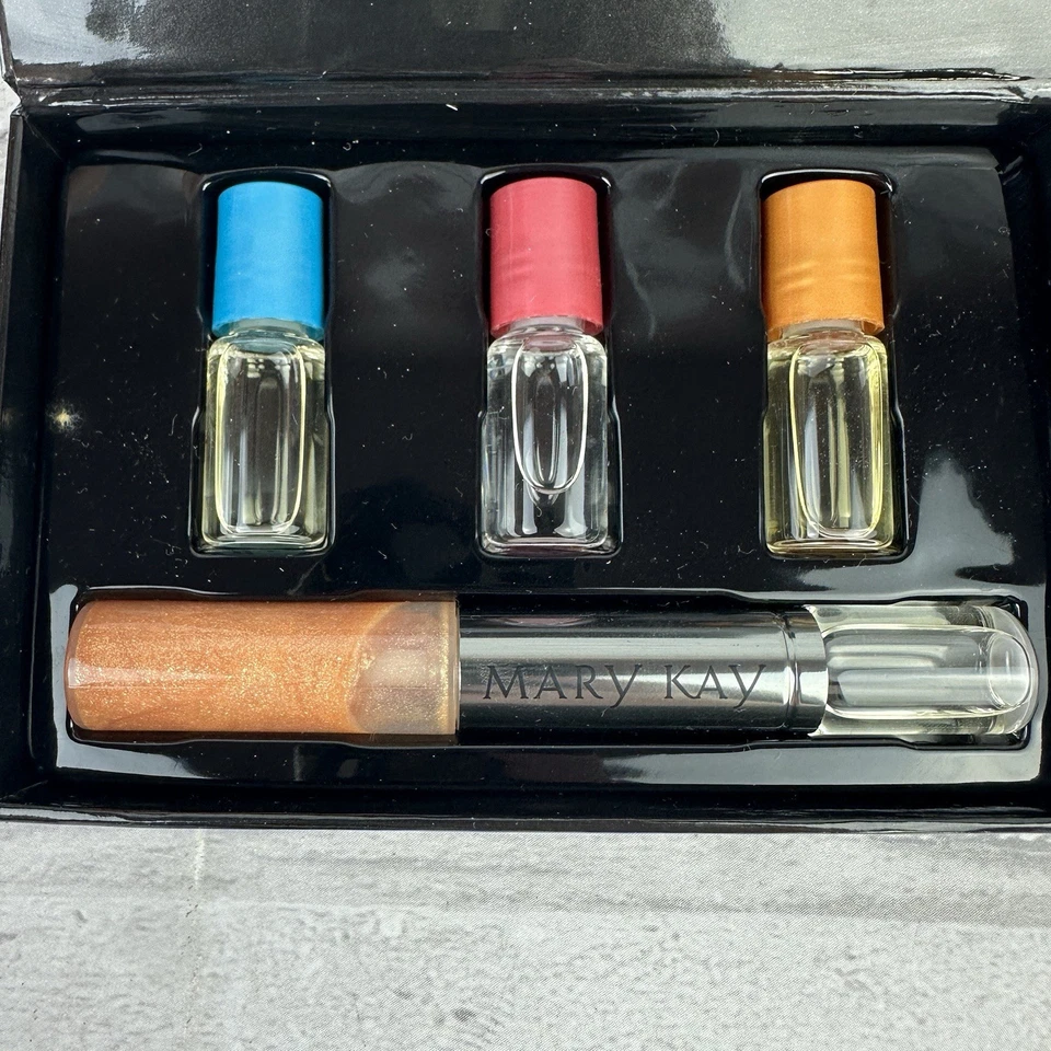 Mary Kay 4 Eau de Toilette Fragancias Brillo Labial Duo Set Descatalogado Nuevo de Lote Antiguo Foto 2 de 3