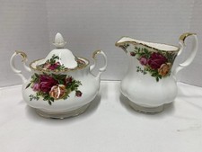Royal Albert Old Country Roses Sugar Bowl w/ ...