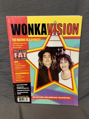 Wonka Vision #16 Fanzine hardcore punk Nofx Fat Wreck Le-Tigre Darkest Hour