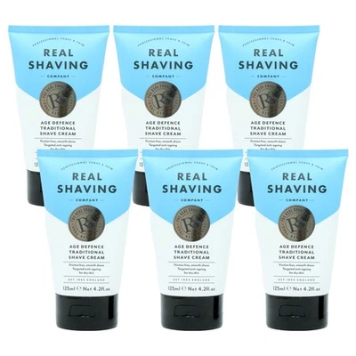 The Real Shaving Company Age Defence Shave Cream 125ml - 6 PACK